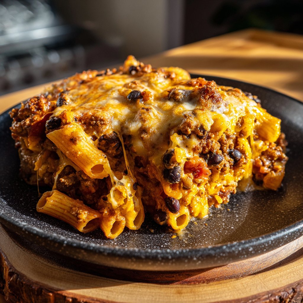 One-Dish Taco Pasta Casserole