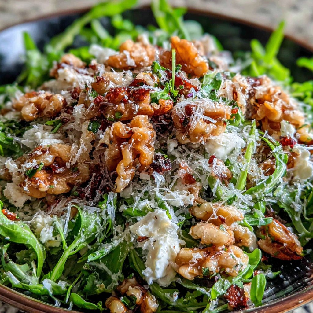 Dandelion Petal Salad with Nuts