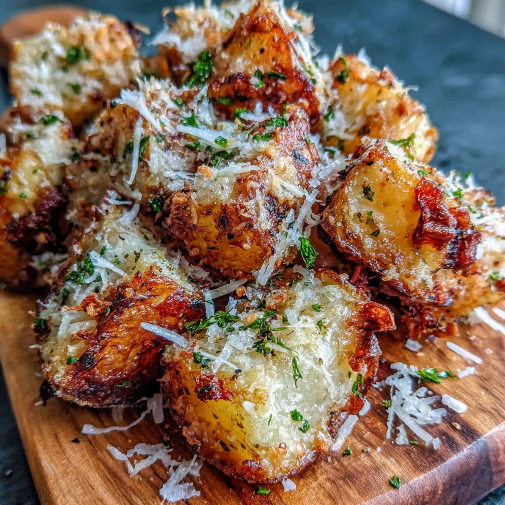 Roasted Garlic Parmesan Potatoes