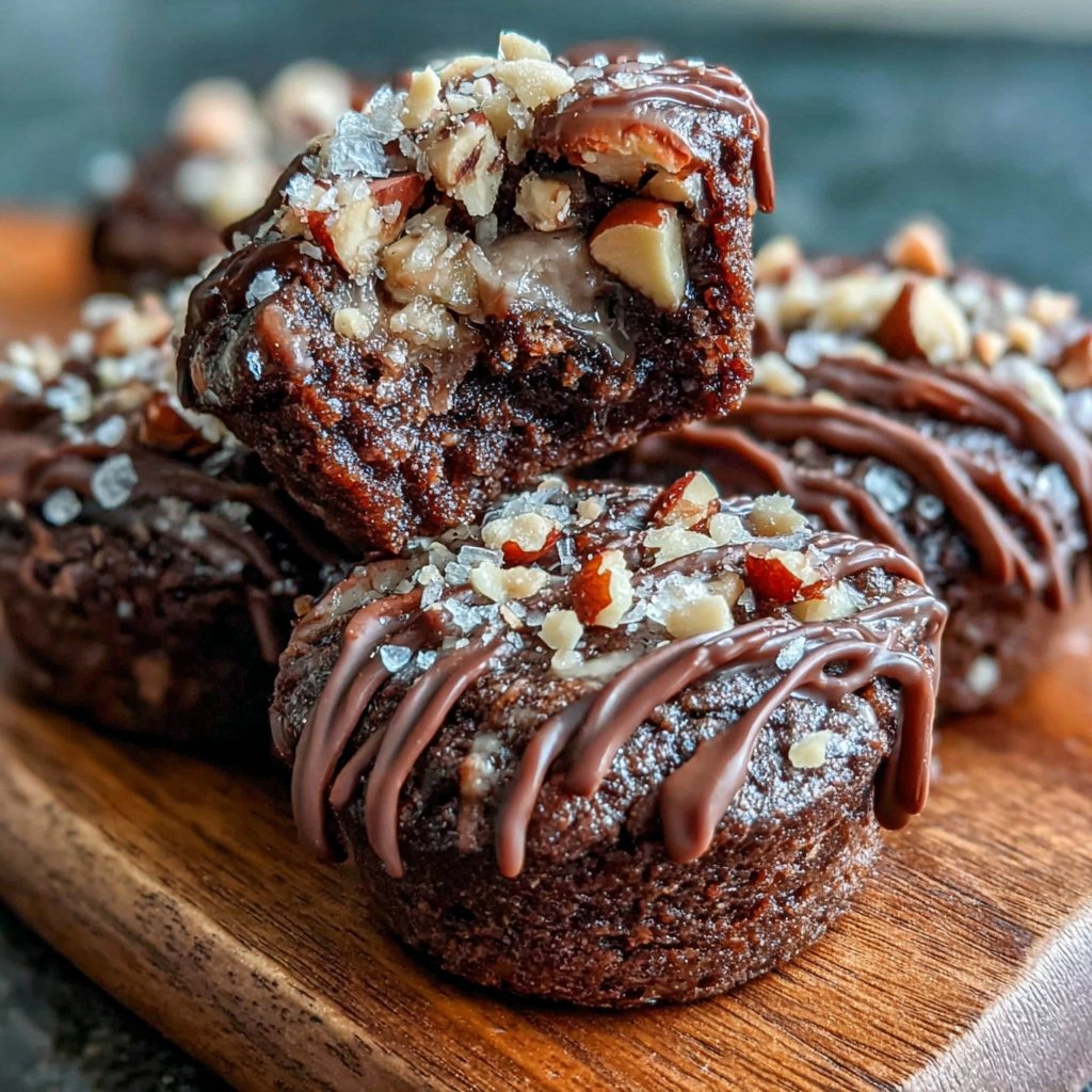 Chocolate Hazelnut Brownie Bites