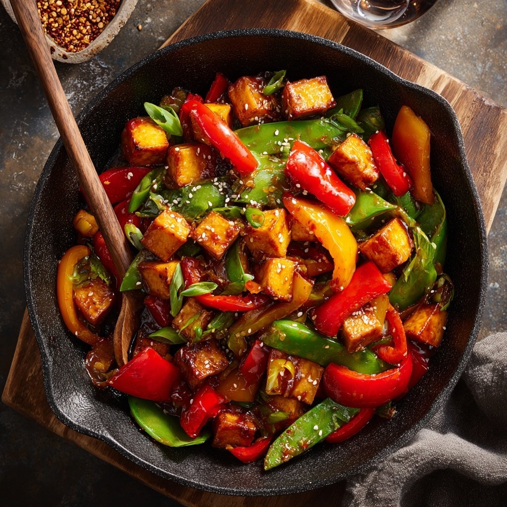 Crispy Tofu Vegetable Stir Fry