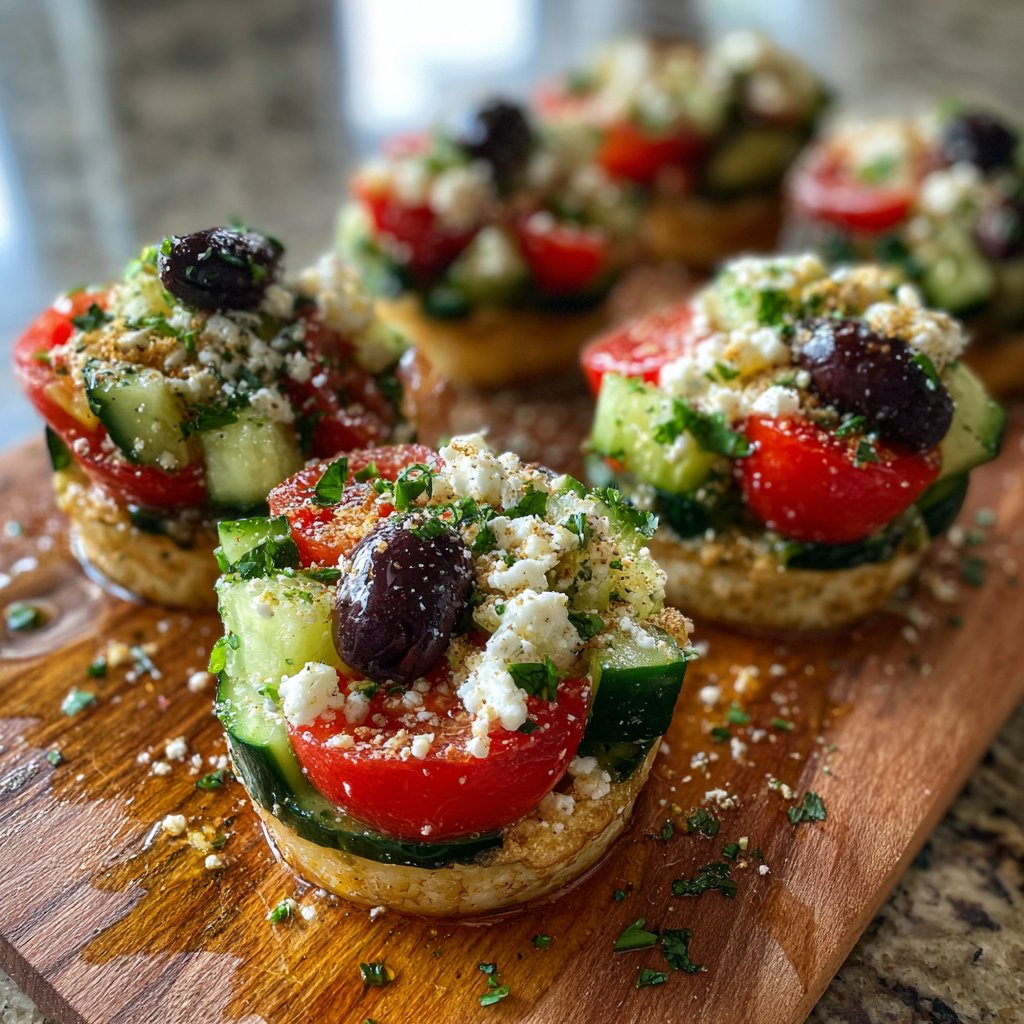 Mini Greek Salad Cups