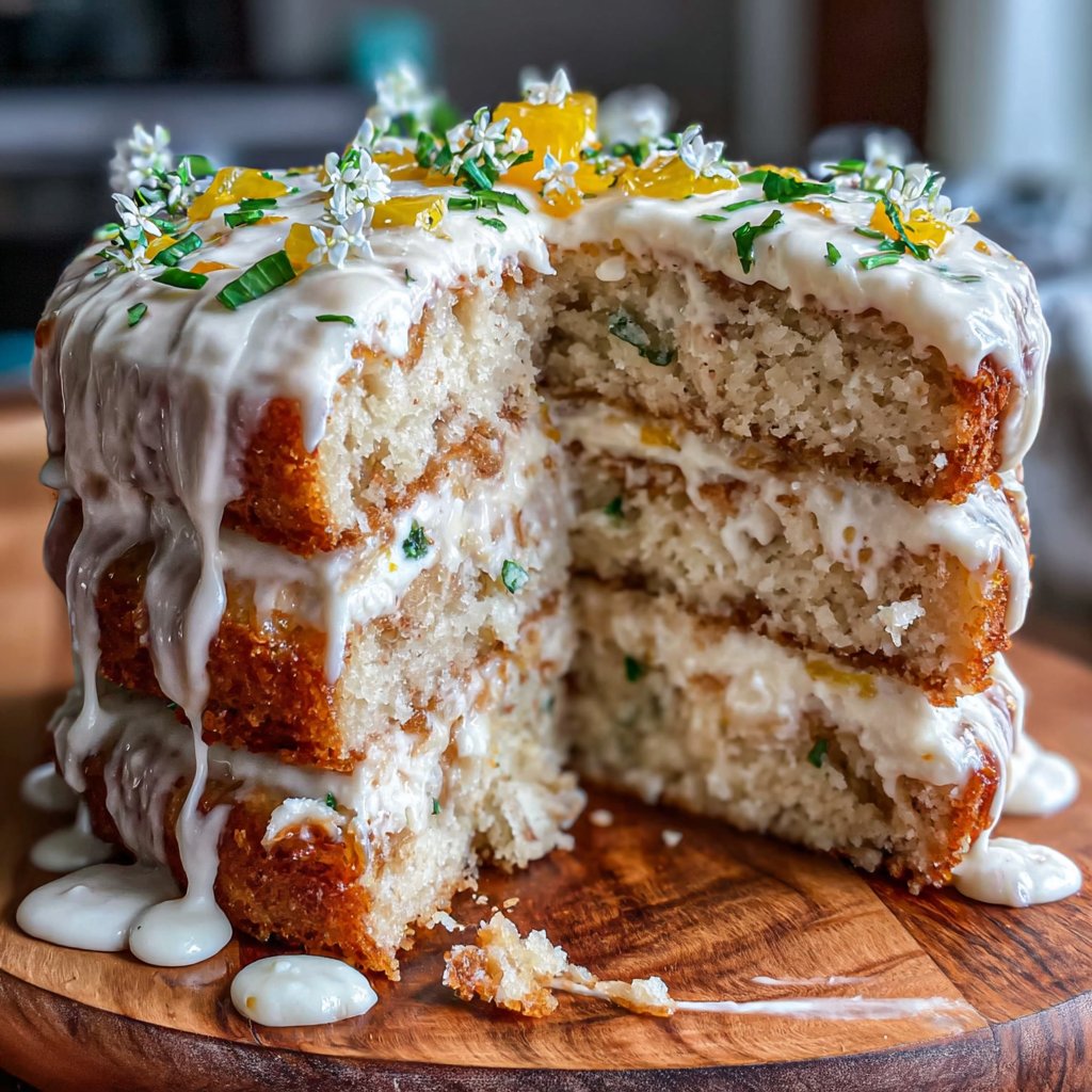 Vanilla Citrus Spring Cake