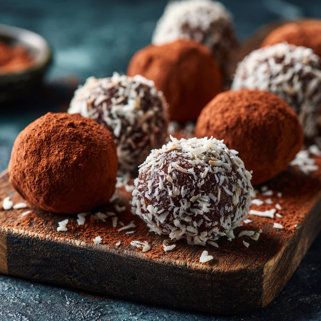 Sweet Chocolate Coconut Truffles